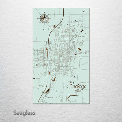 Sidney, Ohio Street Map