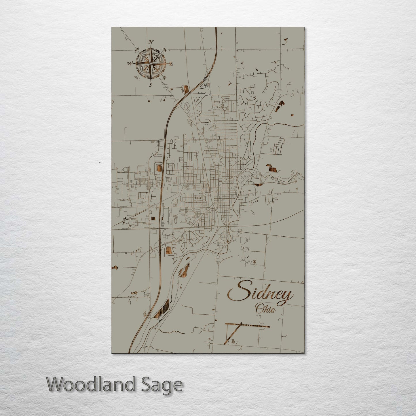 Sidney, Ohio Street Map