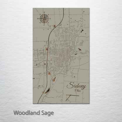 Sidney, Ohio Street Map