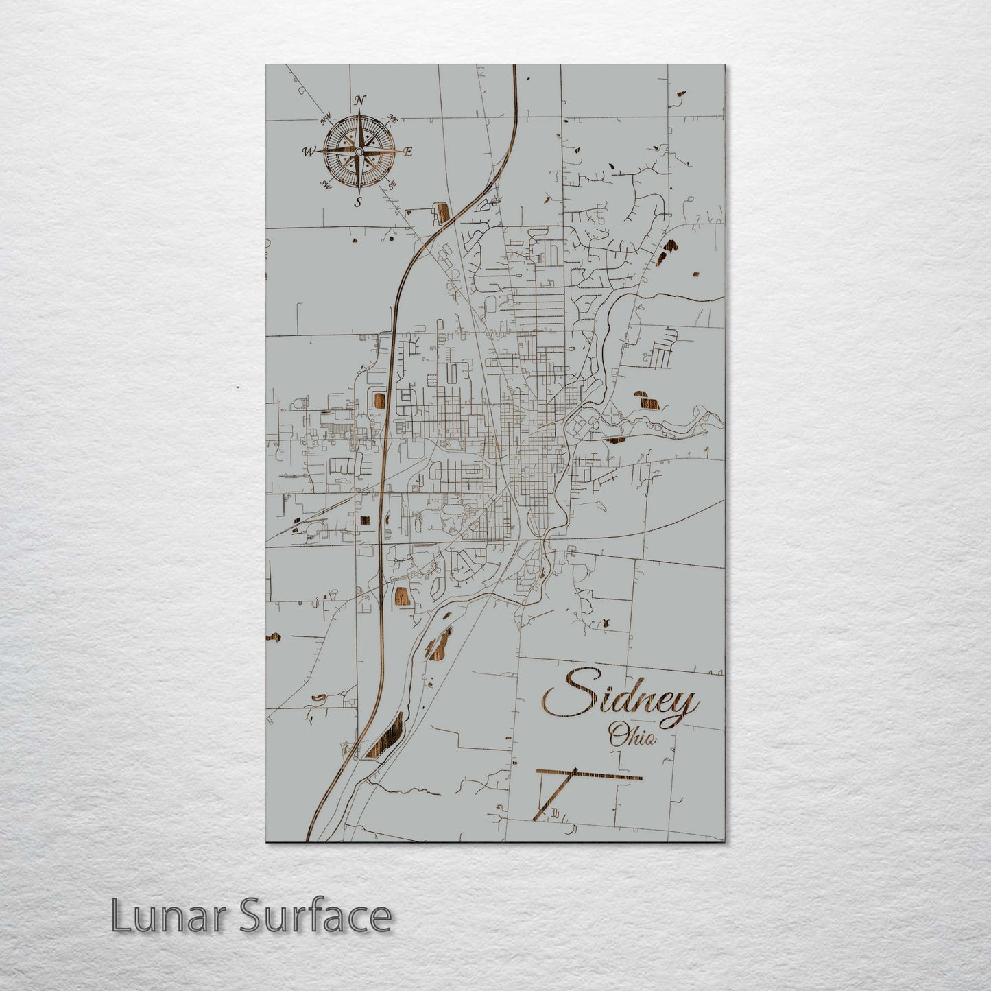 Sidney, Ohio Street Map