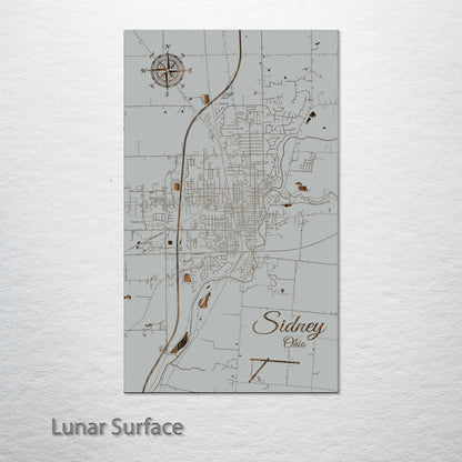 Sidney, Ohio Street Map