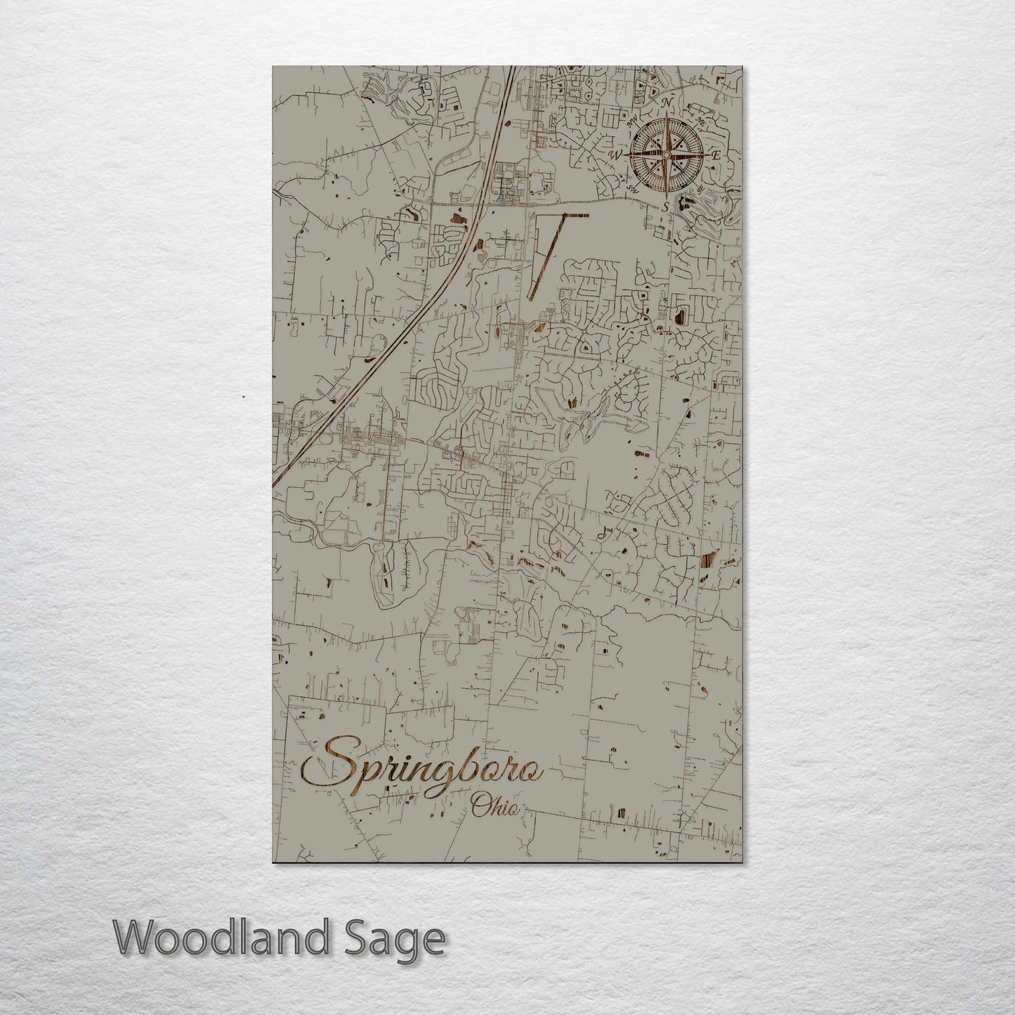 Springboro, Ohio Street Map