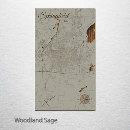 Springfield, Ohio Street Map