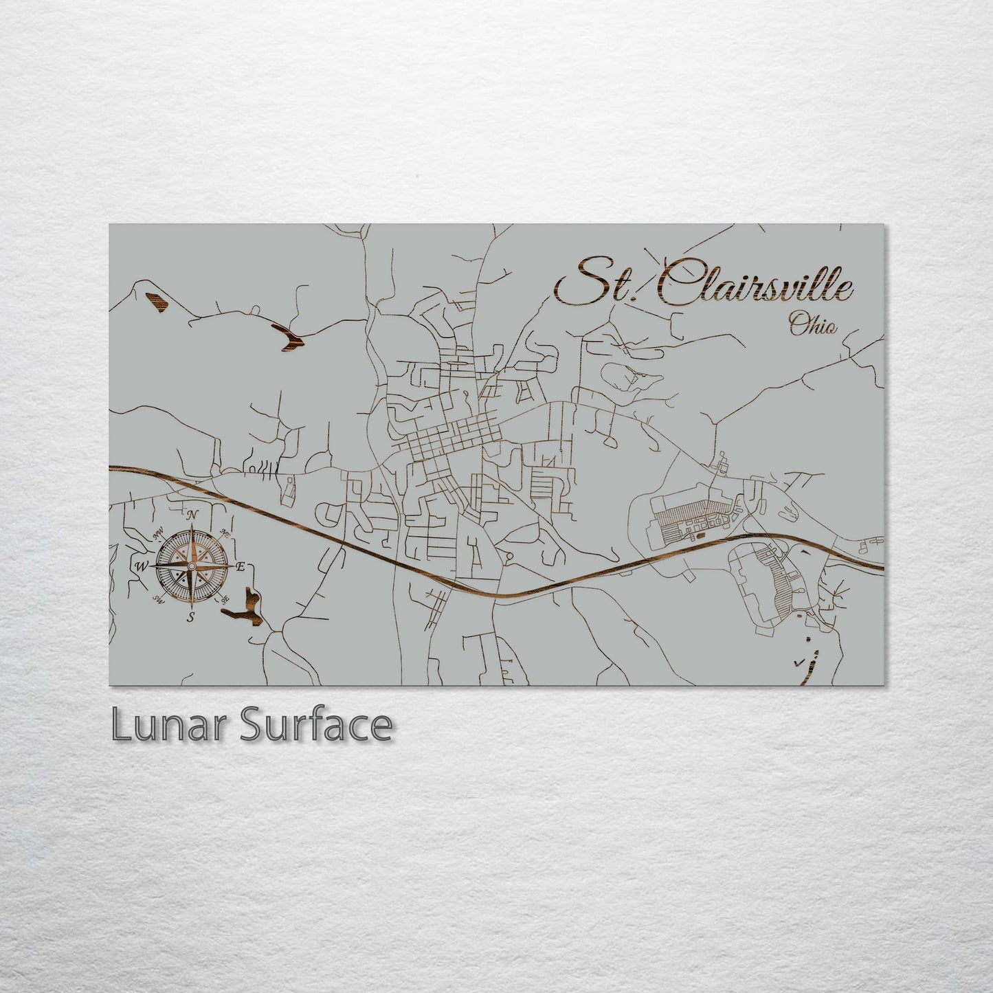 St. Clairsville, Ohio Street Map