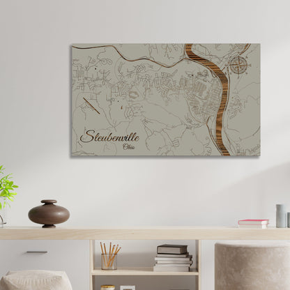 Steubenville, Ohio Street Map