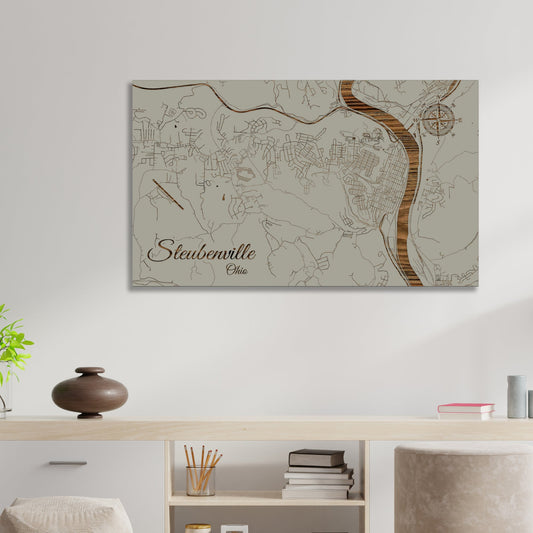 Steubenville, Ohio Street Map