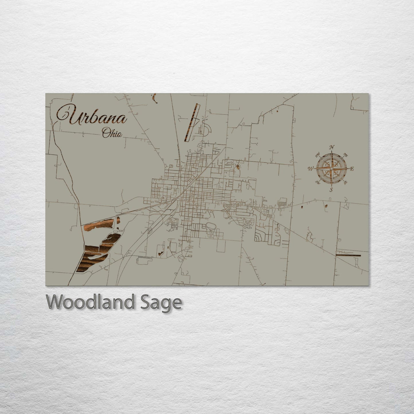 Urbana, Ohio Street Map