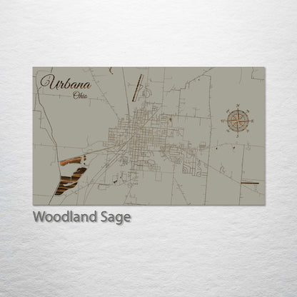 Urbana, Ohio Street Map