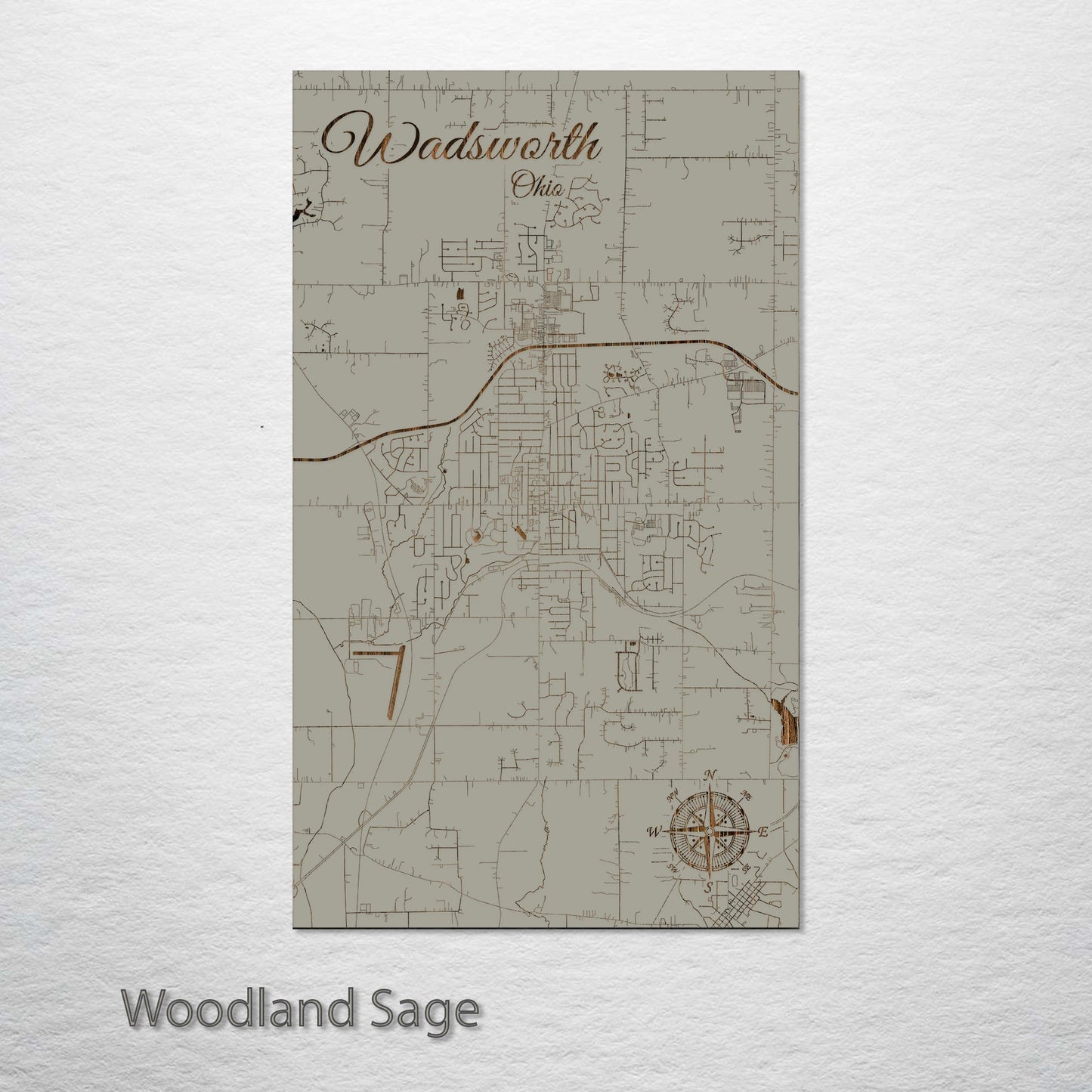 Wadsworth, Ohio Street Map