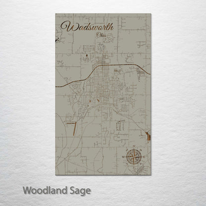 Wadsworth, Ohio Street Map