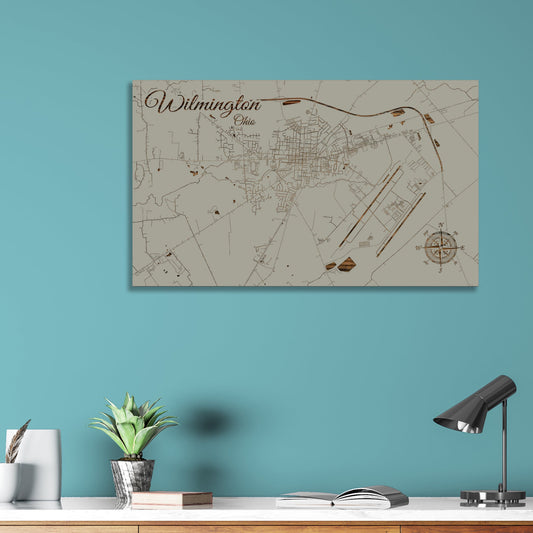 Wilmington, Ohio Street Map