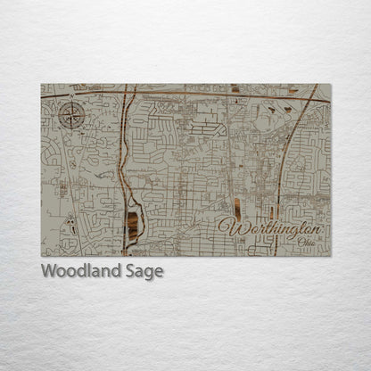 Worthington, Ohio Street Map