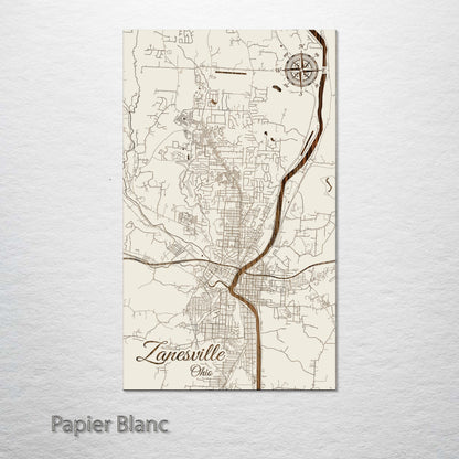 Zanesville, Ohio Street Map