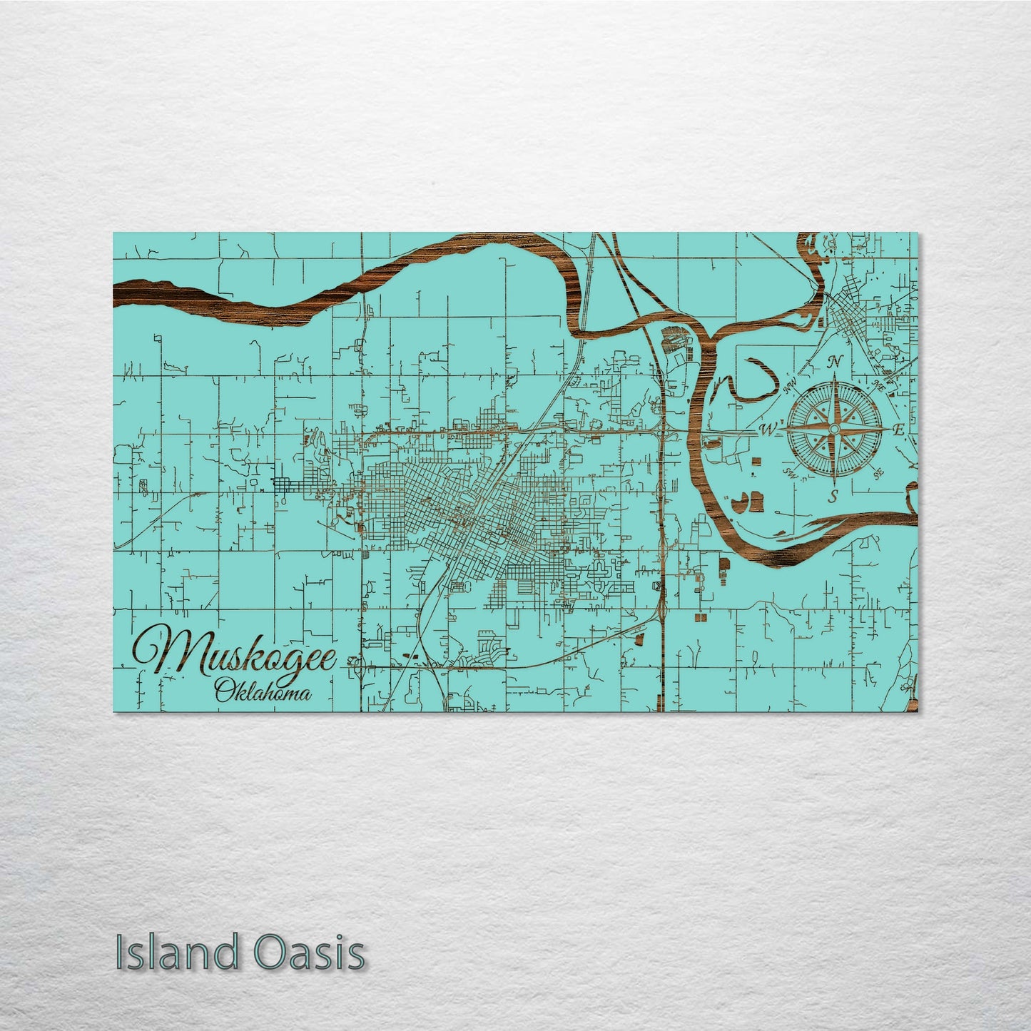 Muskogee, Oklahoma Street Map