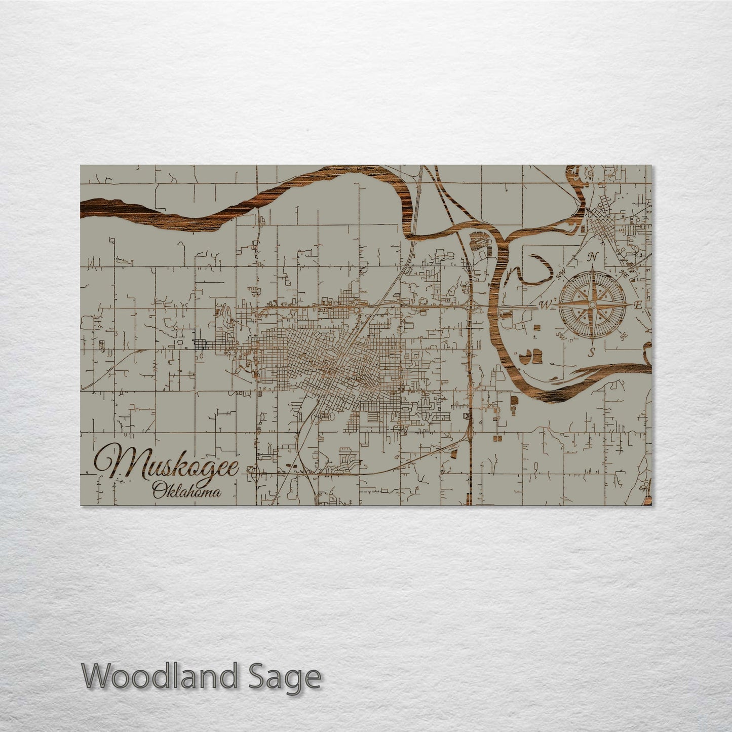 Muskogee, Oklahoma Street Map