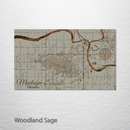 Muskogee, Oklahoma Street Map