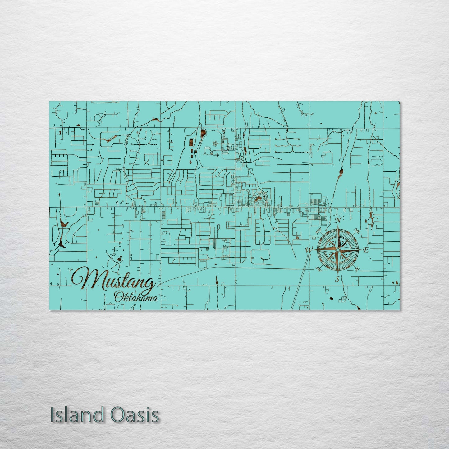 Mustang, Oklahoma Street Map