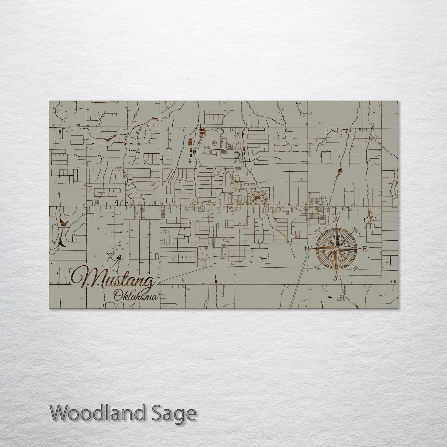 Mustang, Oklahoma Street Map