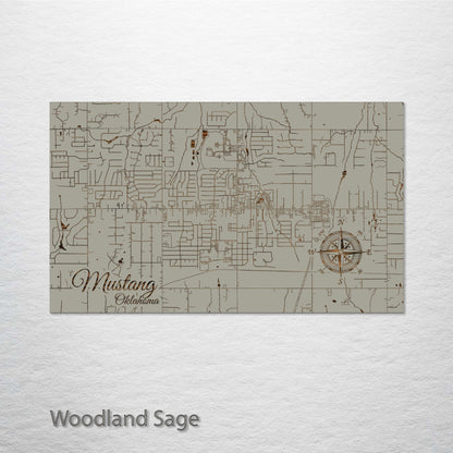 Mustang, Oklahoma Street Map