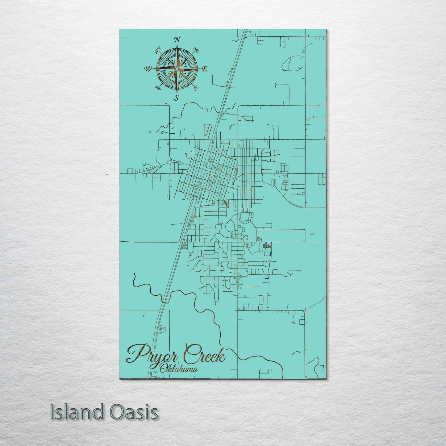 Pryor Creek, Oklahoma Street Map