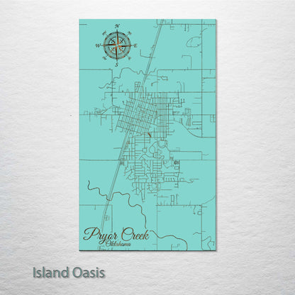 Pryor Creek, Oklahoma Street Map