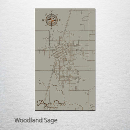 Pryor Creek, Oklahoma Street Map