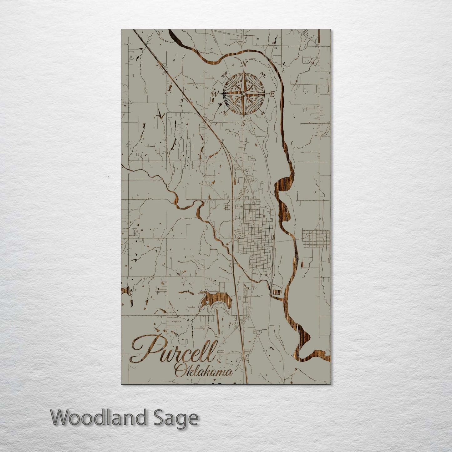 Purcell, Oklahoma Street Map