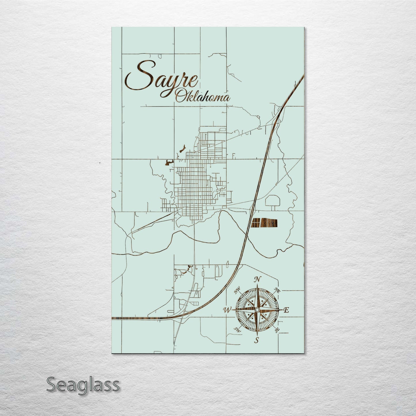 Sayre, Oklahoma Street Map