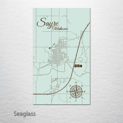 Sayre, Oklahoma Street Map