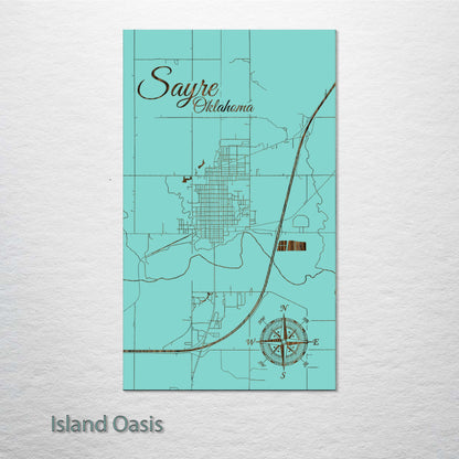 Sayre, Oklahoma Street Map