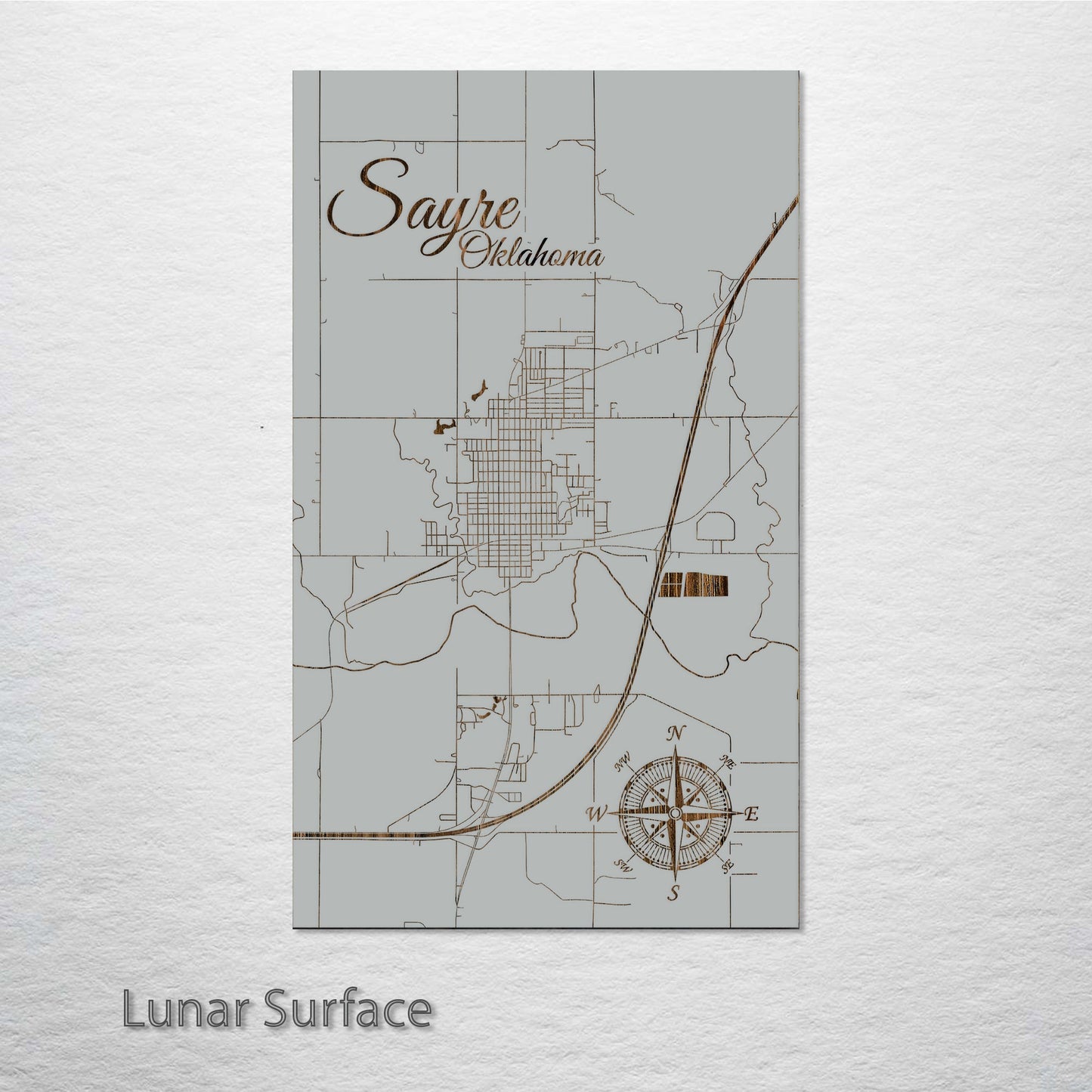 Sayre, Oklahoma Street Map