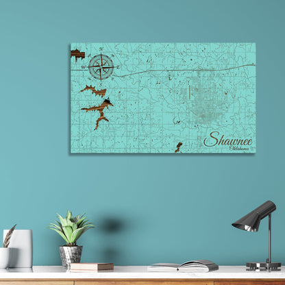 Shawnee, Oklahoma Street Map