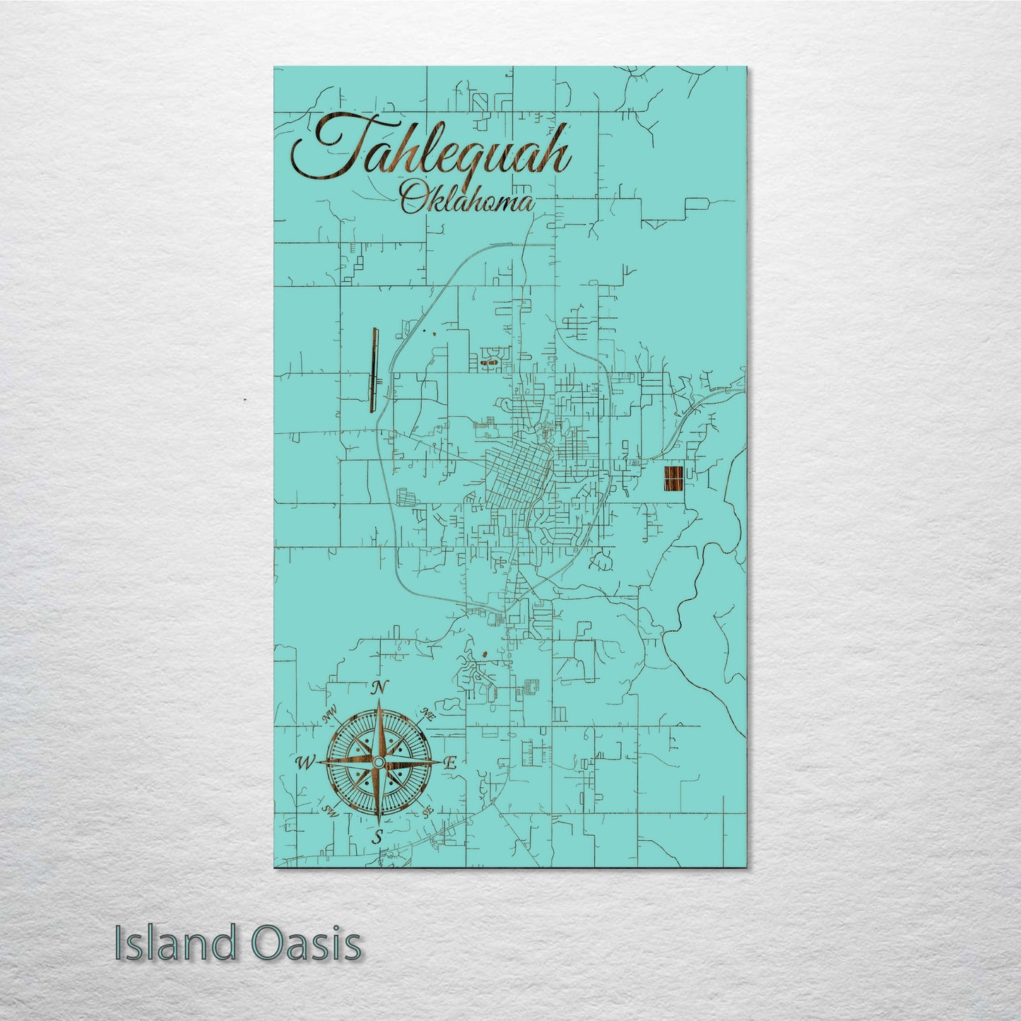 Tahlequah, Oklahoma Street Map