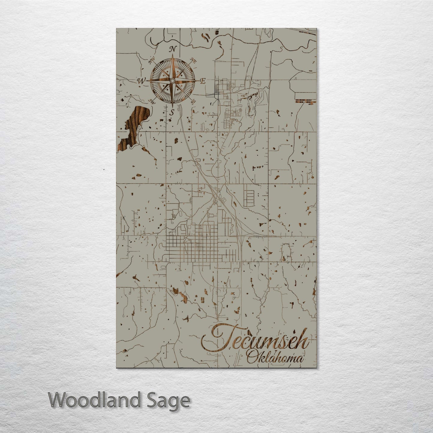 Tecumseh, Oklahoma Street Map