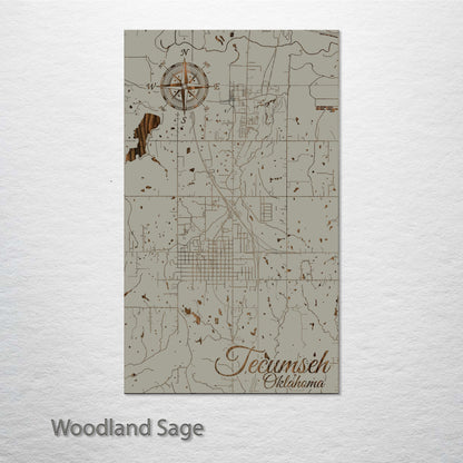 Tecumseh, Oklahoma Street Map