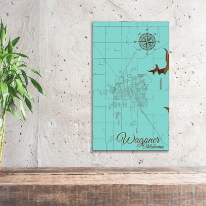 Wagoner, Oklahoma Street Map