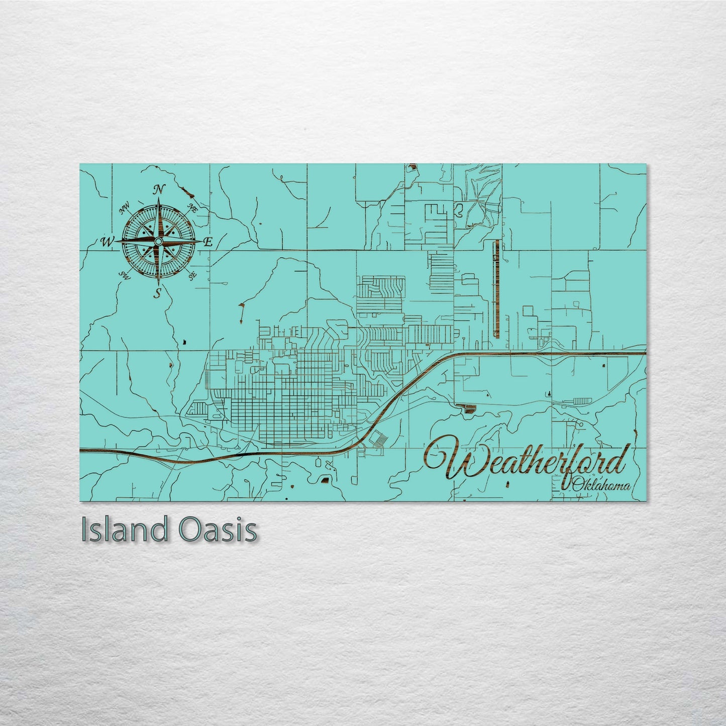 Weatherford, Oklahoma Street Map