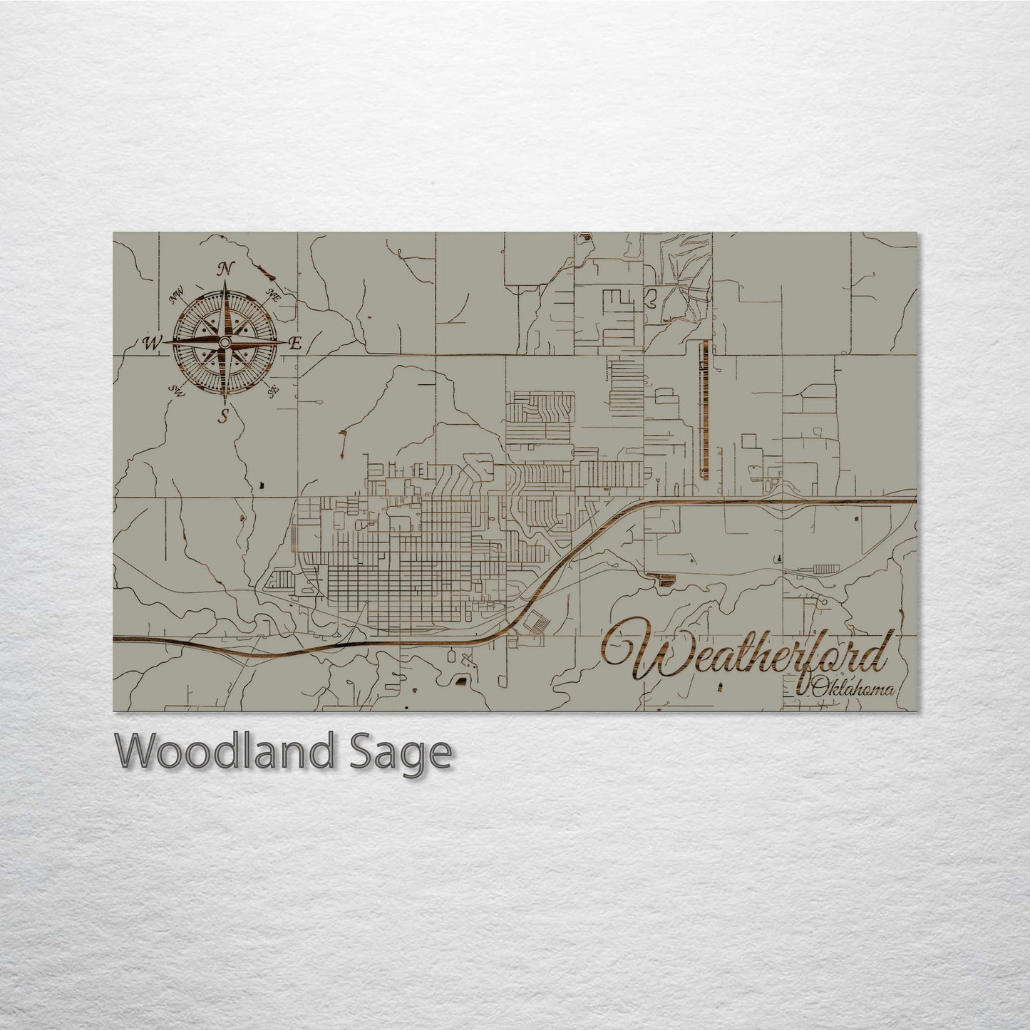 Weatherford, Oklahoma Street Map