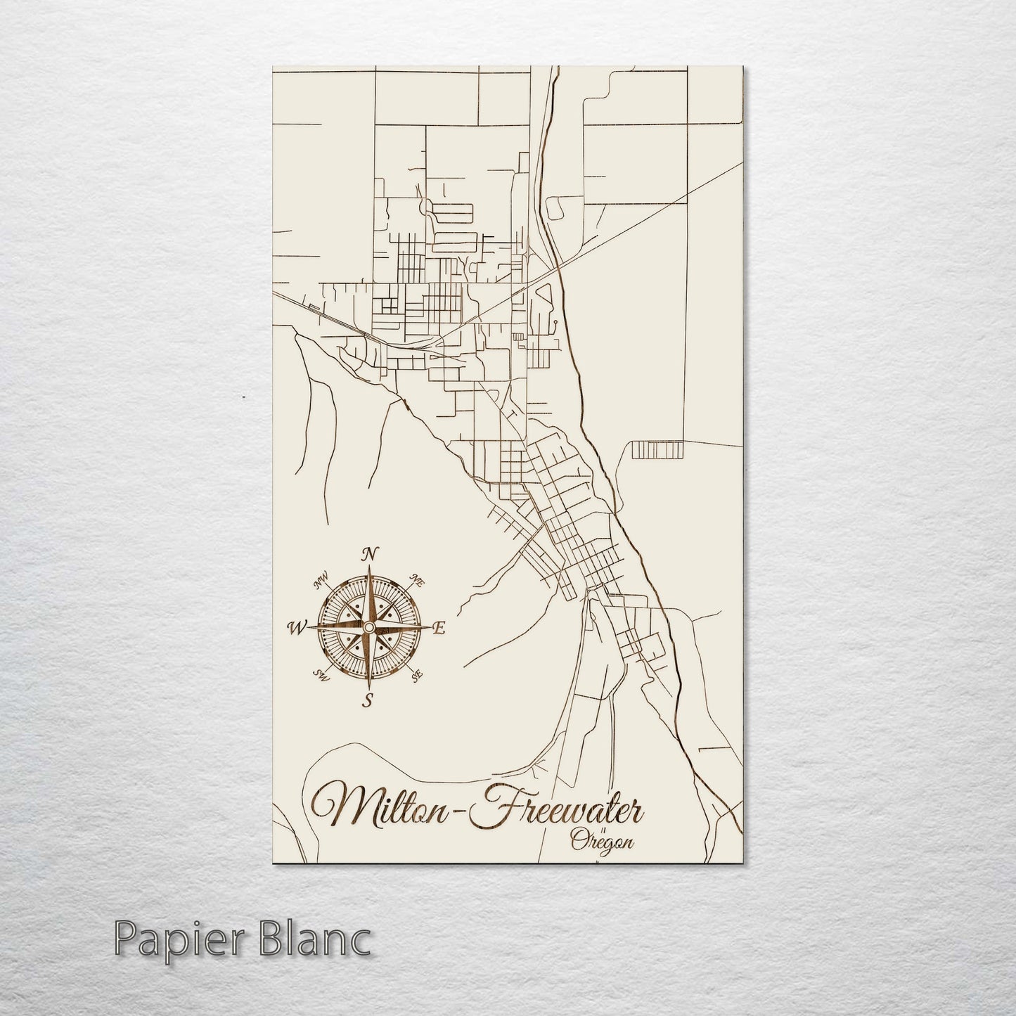 Milton-Freewater, Oregon Street Map