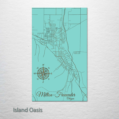 Milton-Freewater, Oregon Street Map