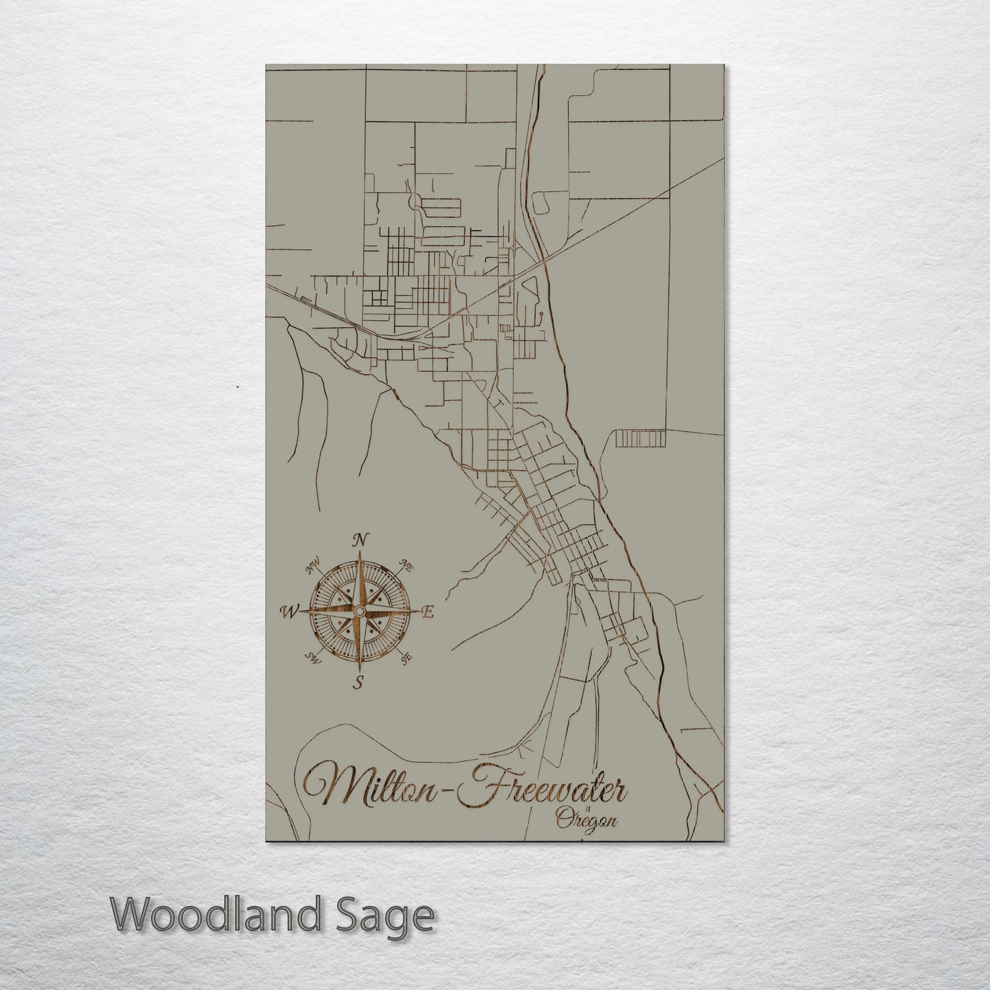 Milton-Freewater, Oregon Street Map
