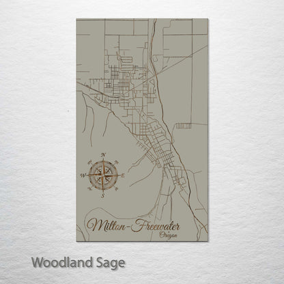 Milton-Freewater, Oregon Street Map