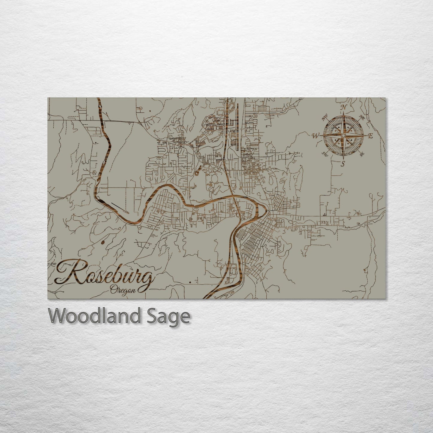 Roseburg, Oregon Street Map