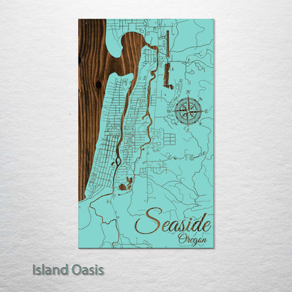 Seaside, Oregon Street Map