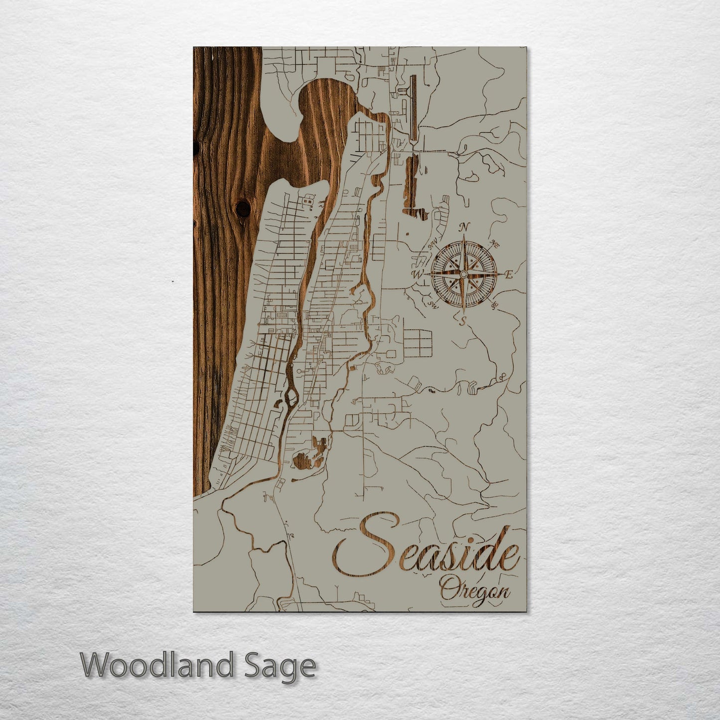 Seaside, Oregon Street Map