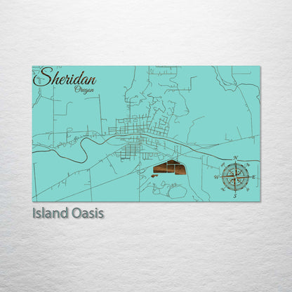 Sheridan, Oregon Street Map