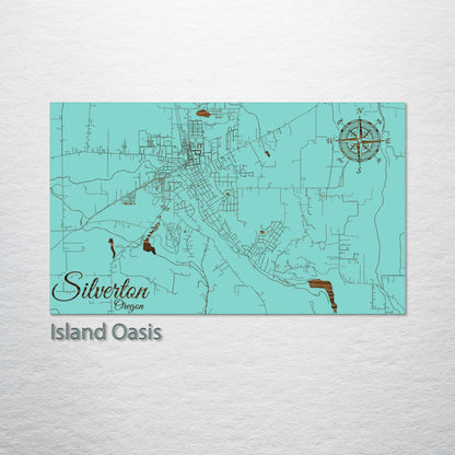 Silverton, Oregon Street Map