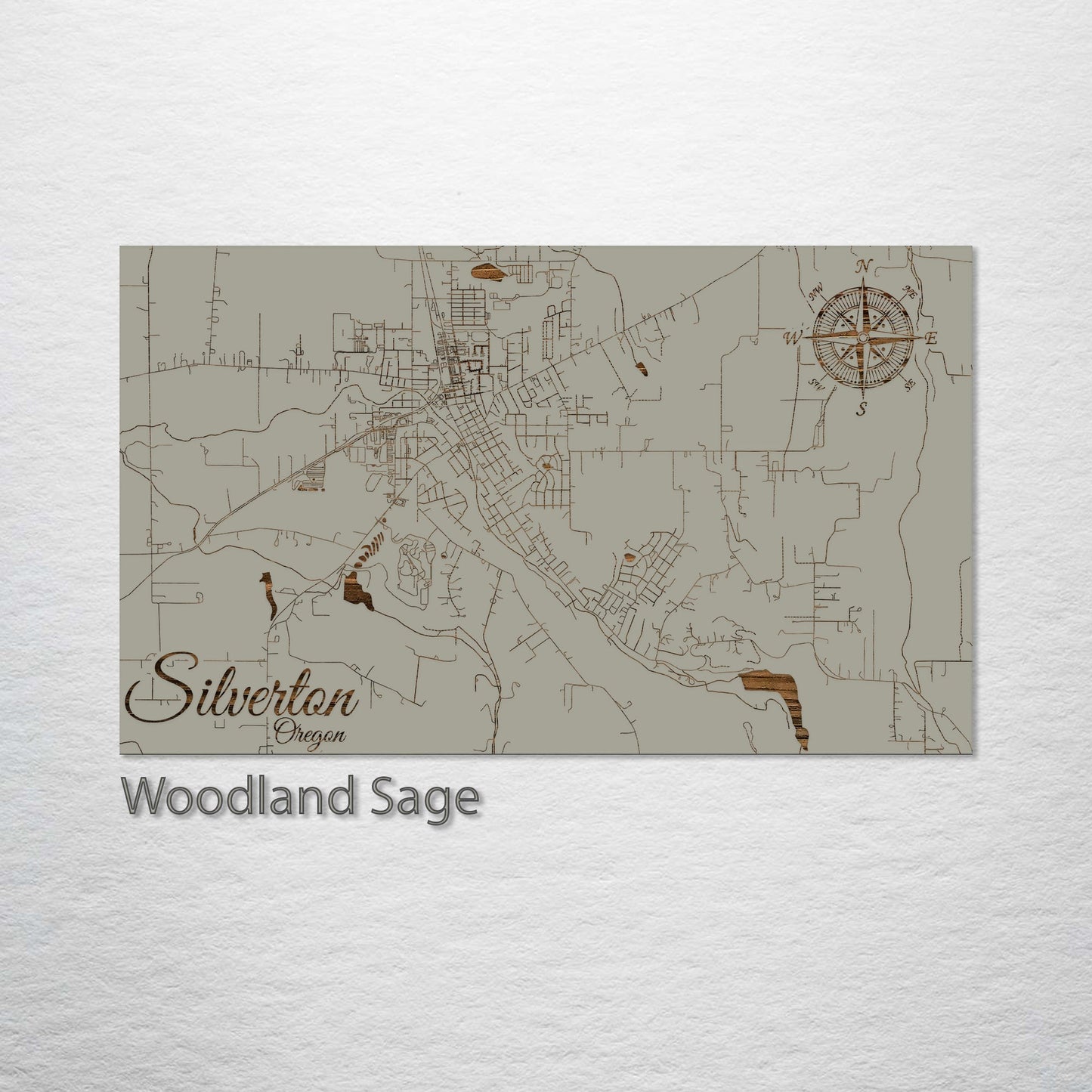 Silverton, Oregon Street Map