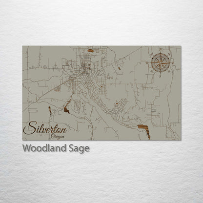 Silverton, Oregon Street Map