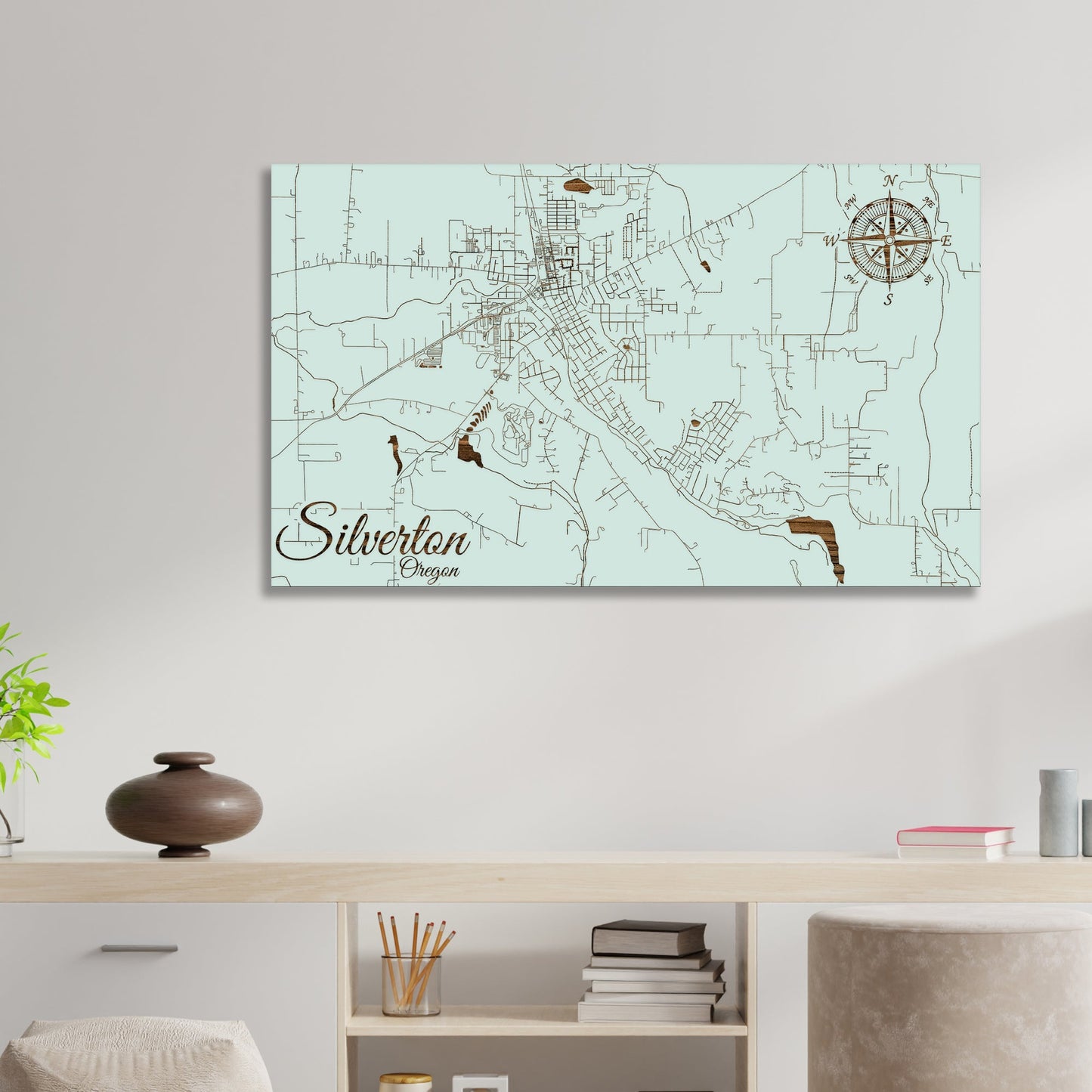 Silverton, Oregon Street Map